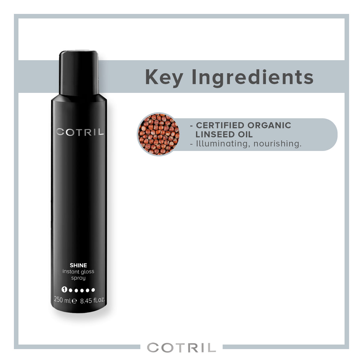 cotril shine instant gloss spray (250 ml)