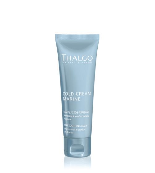 thalgo sos soothing mask - refreshing cream mask to calm irritations and enhance skin tolerance - 50ml