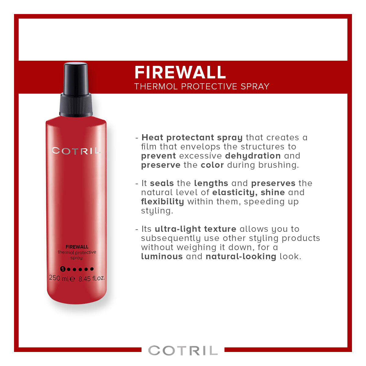 cotril firewall thermal protective spray (250 ml)