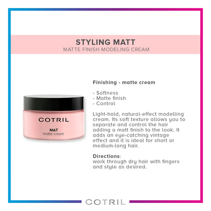 Cotril  Mat  - Matte Finish Modeling Cream 100 Ml