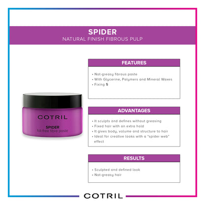 Cotril Spider  - Natural Finish Fibrous Pulp 100 Ml