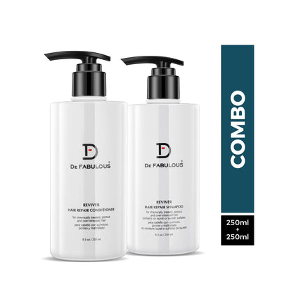 De Fabulous Reviver Hair Repair Shampoo & Conditioner-250ml Combo