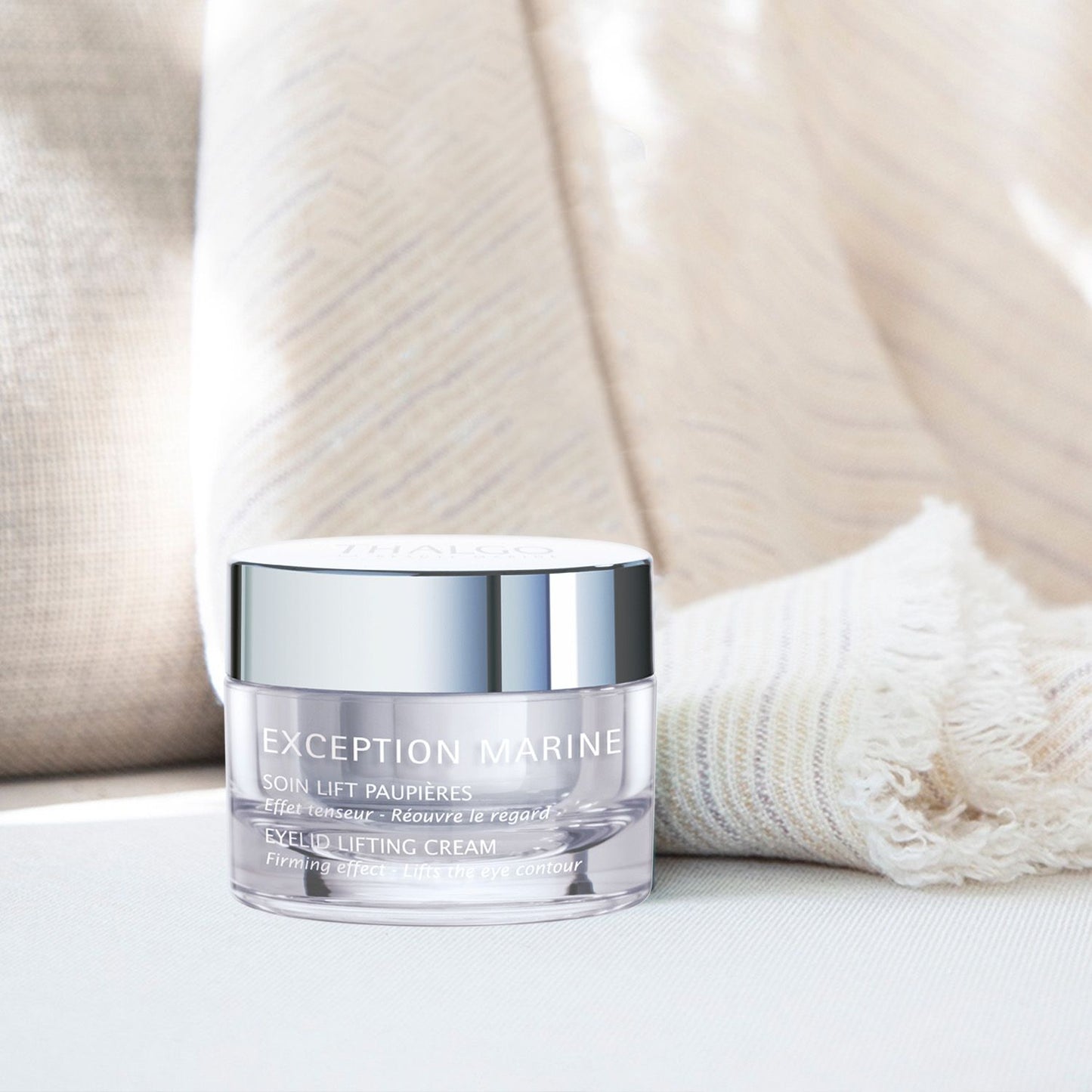 thalgo eyelid lifting cream - 4-in-1 eye cream for tightening, wrinkle reduction, puffiness relief, and dark circle correction - 15ml