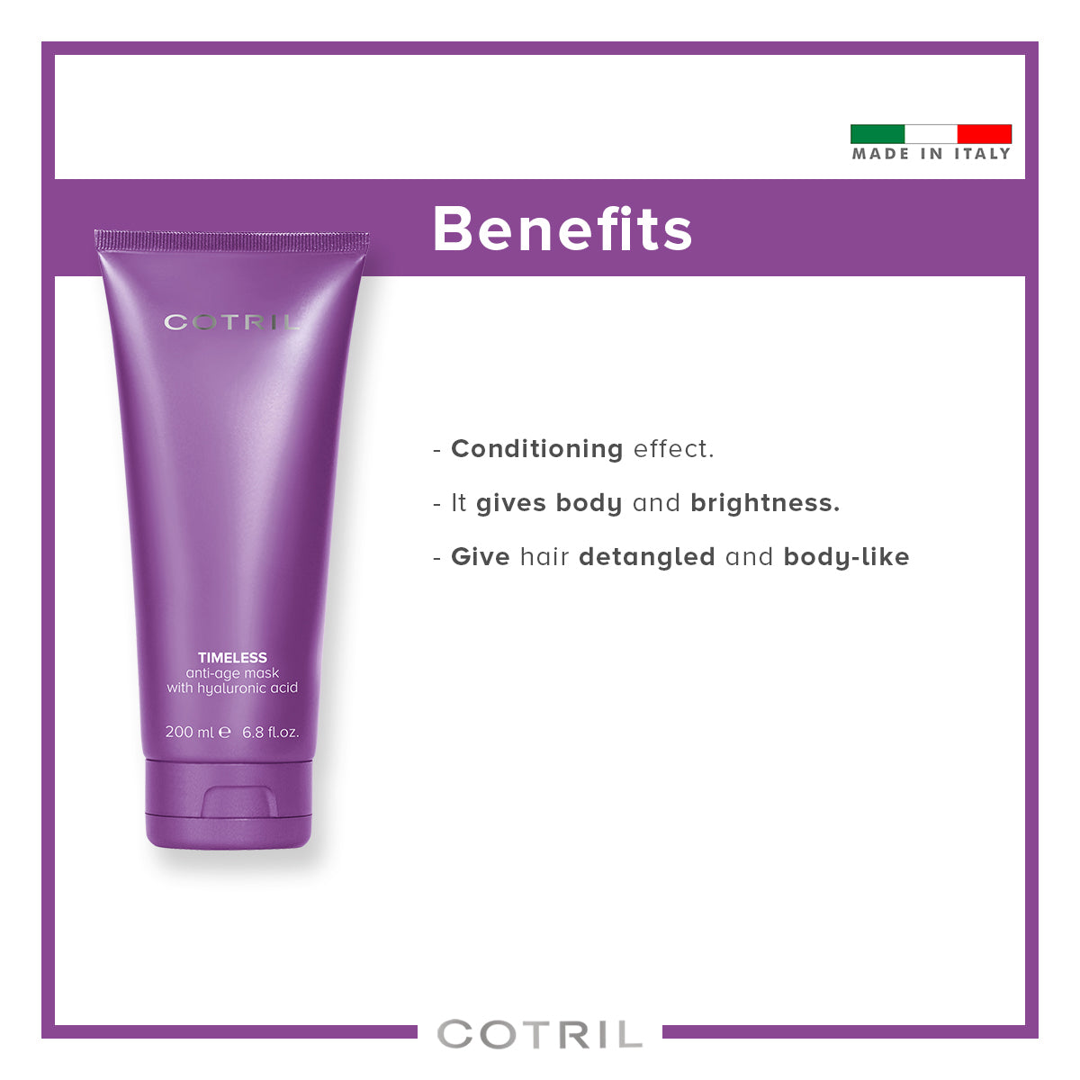 cotril timeless - anti-age mask with hyaluronic acid  200 ml