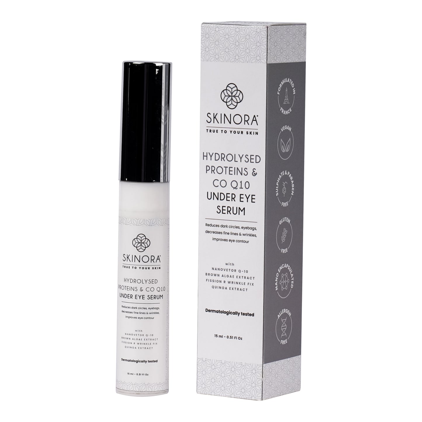 hydrolysed proteins and co q10 under eye serum 15ml