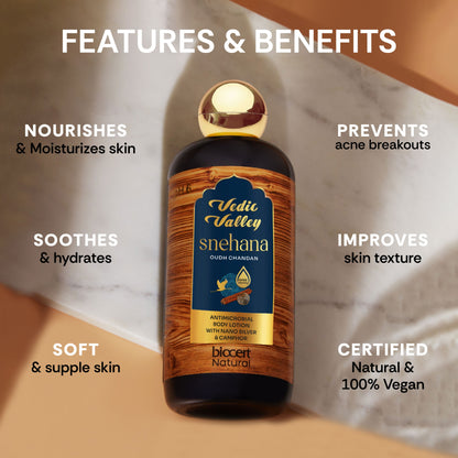 Vedic Valley Snehana OUD Chandan Body Lotion