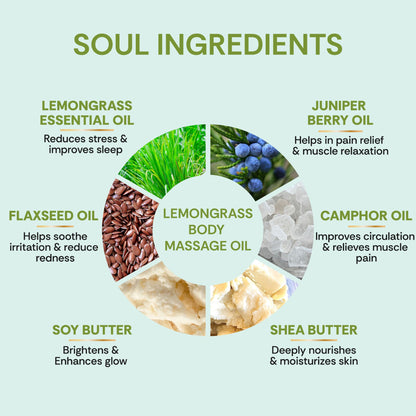 Vedic Valley Lemongrass Body Massage Oil
