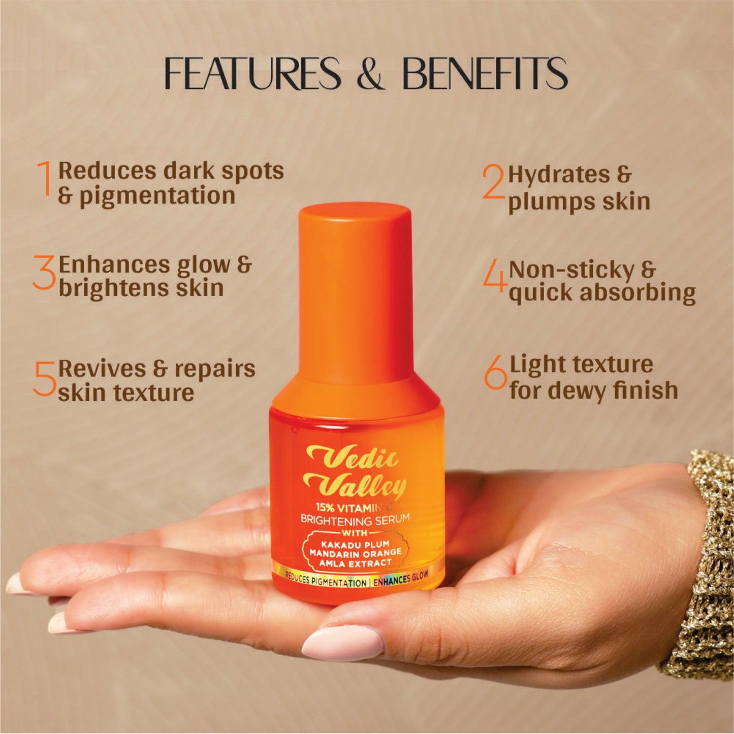 vedic valley 15% vitamin c brightening serum