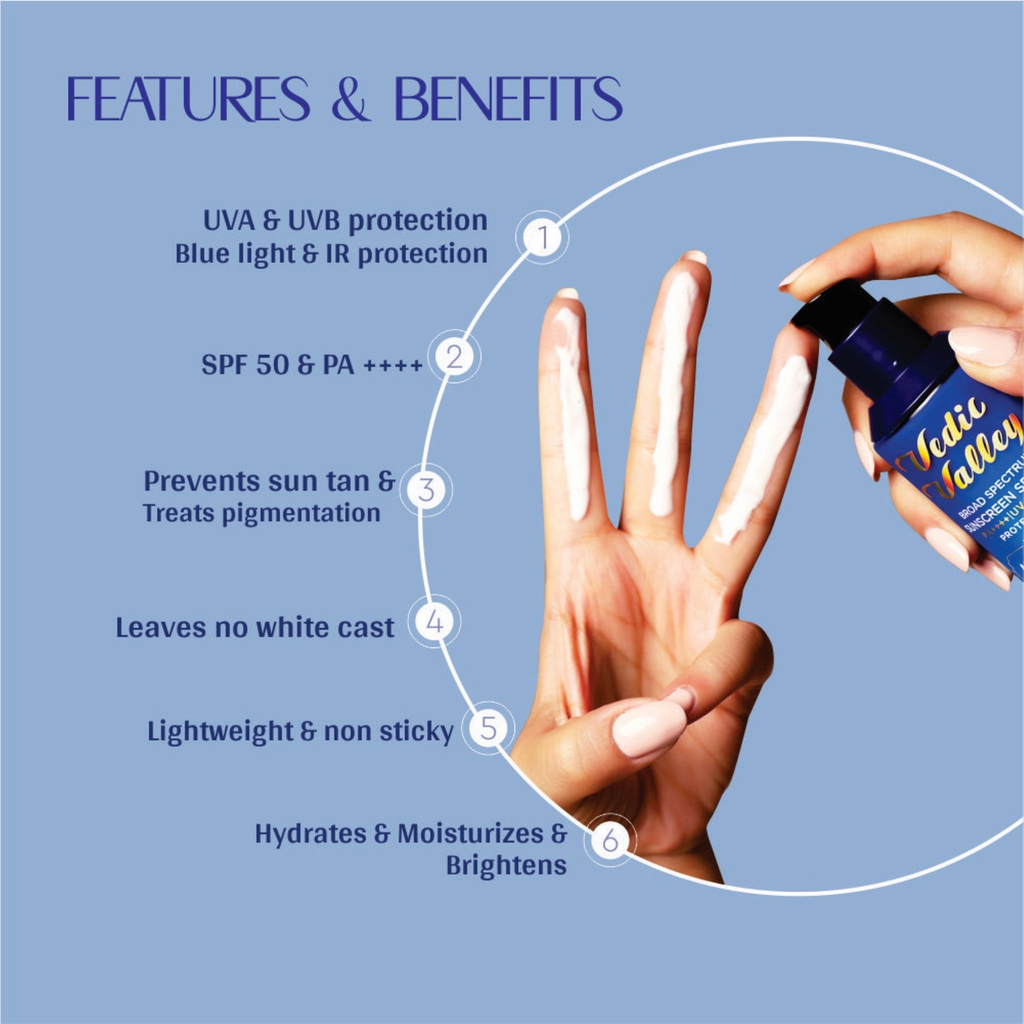 vedic valley broad spectrum sunscreen spf 50+