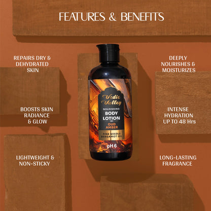 Vedic Valley OUD Amber Body Lotion