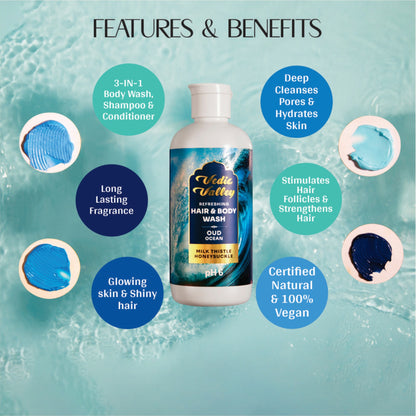 Vedic Valley OUD Ocean Hair & Body Wash