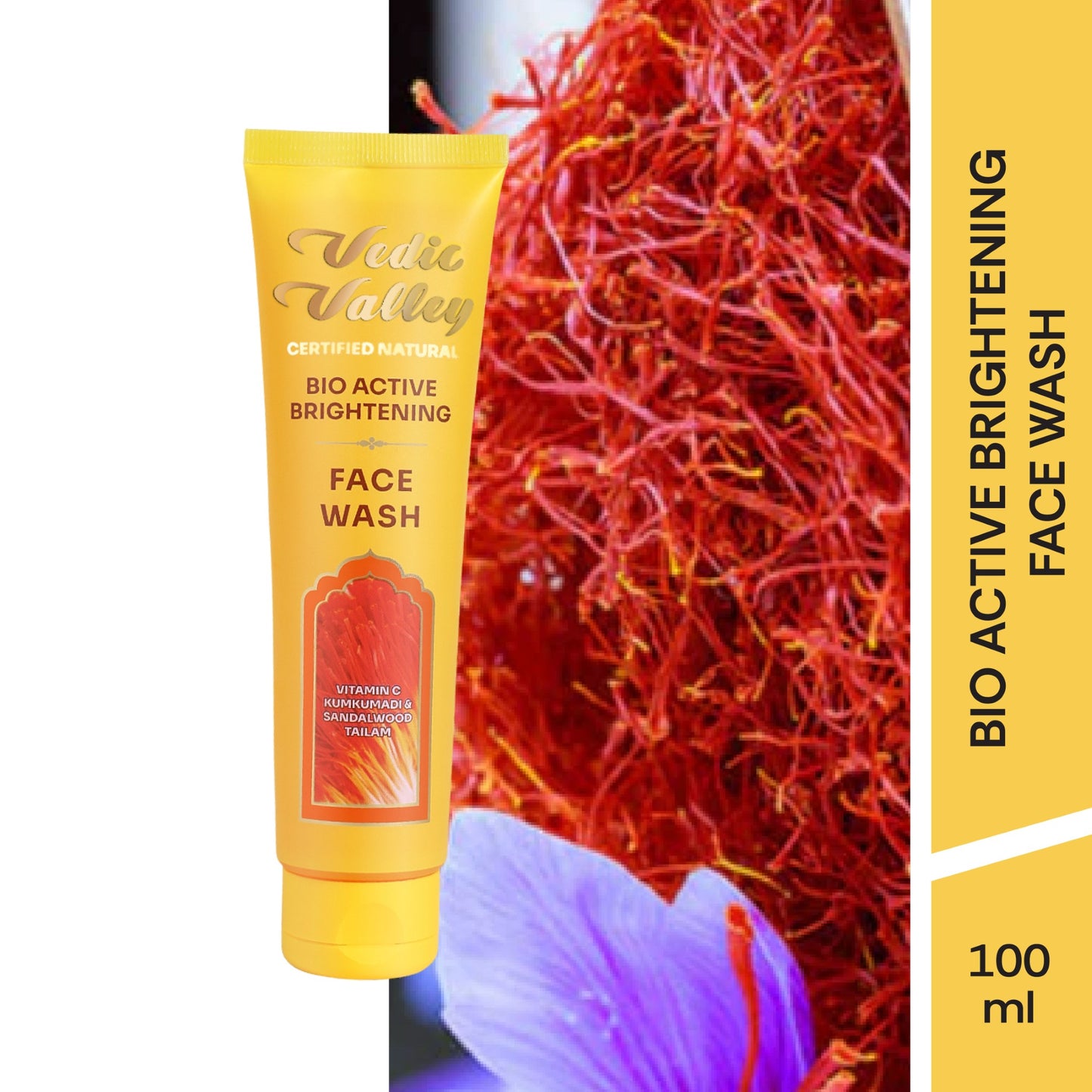 vedic valley bio active brightening face wash