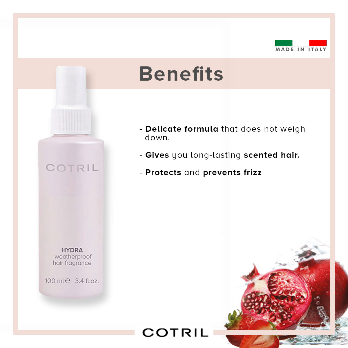 cotril hydra - weatherproof hair fragrance - 100 ml