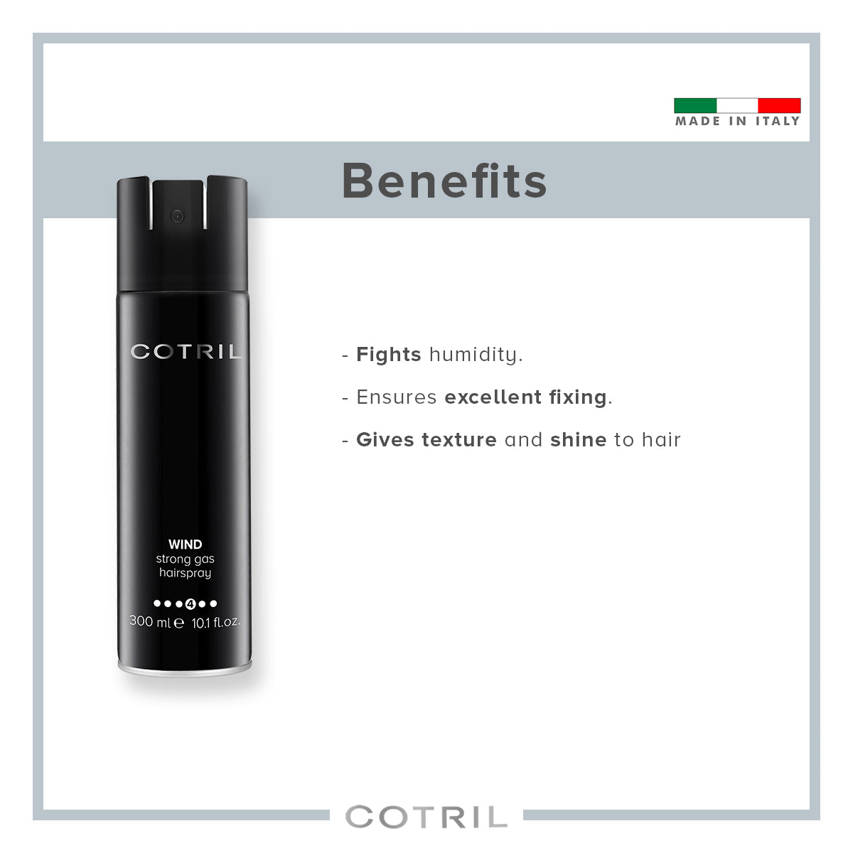 cotril wind strong gas hair spray (300 ml)