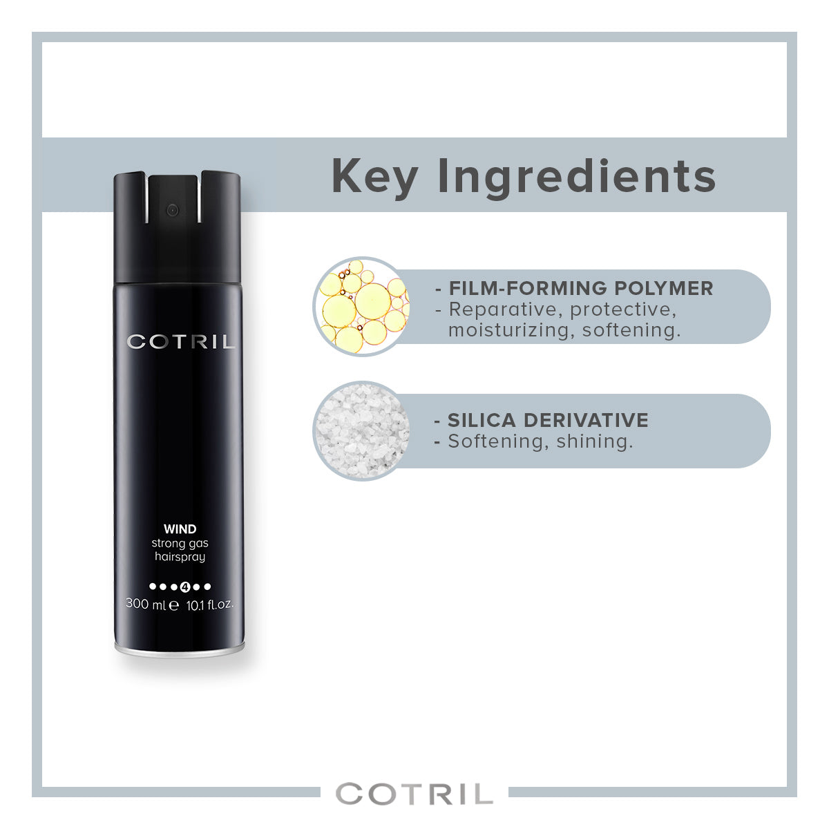 cotril wind strong gas hair spray (300 ml)
