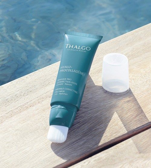 thalgo wrinkle correcting pro mask - cream mask with gel texture for plumping wrinkles and smoothing skin - 50ml