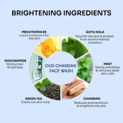 Vedic Valley OUD Chandan Brightening Face Wash